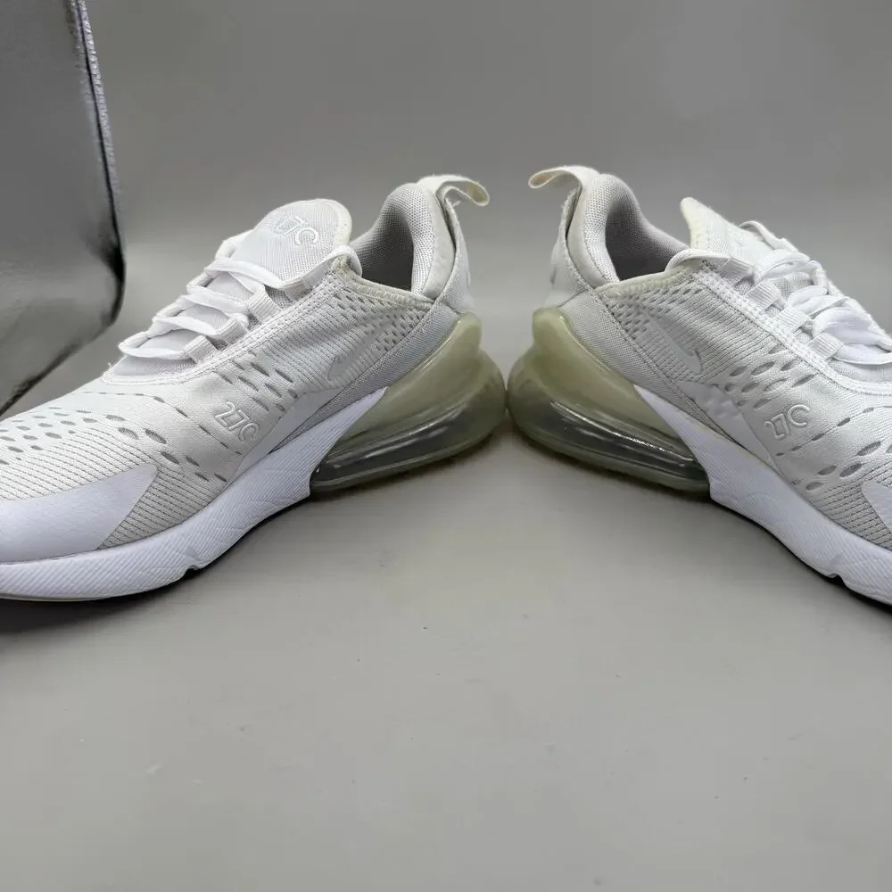 Nike Air Max 270 Shoes Youth Size 4.5Y White Running Sneakers 943345-103